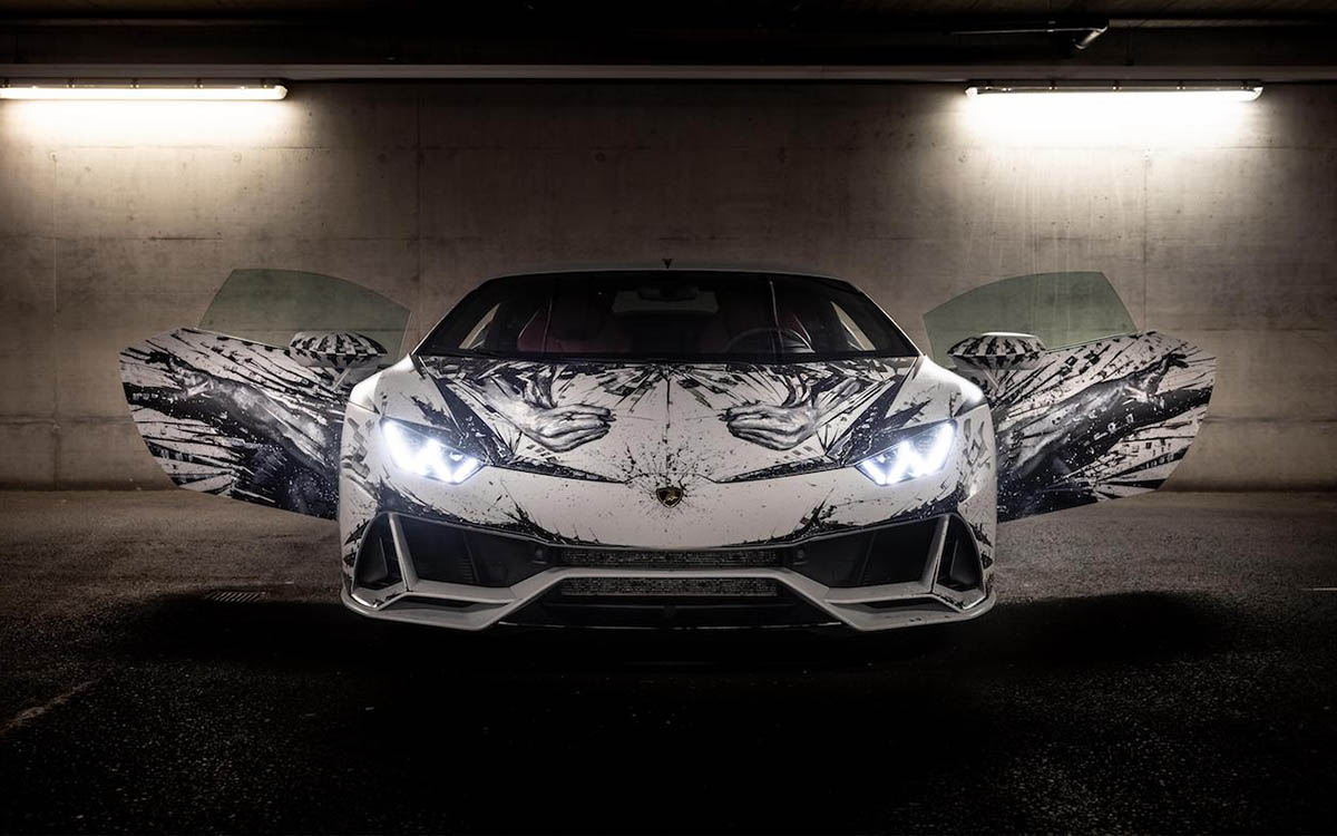Lamborghini Huracán EVO interpretata dall’artista Paolo Troilo: che tamarrata!